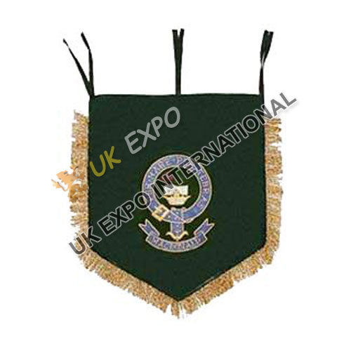 Custom Hand Embroidered Bullion Pipe Band Banner