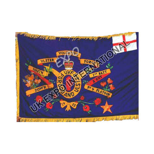Ulster Volunteer Force South Down Bullion Embroidered Ceremonial Banner