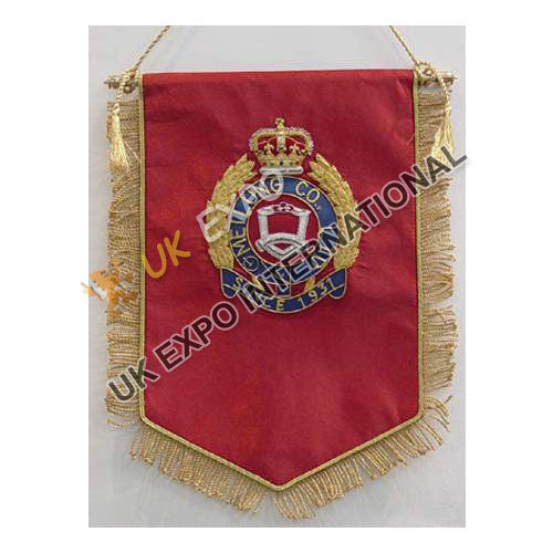 Custom Est. 1931 Bullion Embroidered Satin Banner