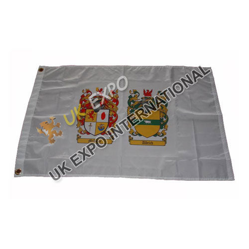 Hand Embroidered Bullion Wire Family Crest Ceremonial Banner