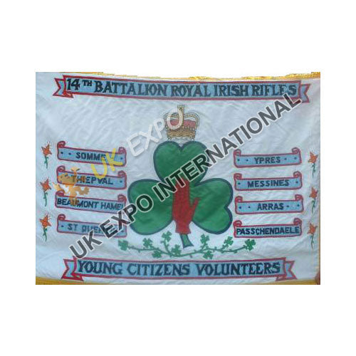 Royal Irish Rifles 14th Battalion Commemorative Flag