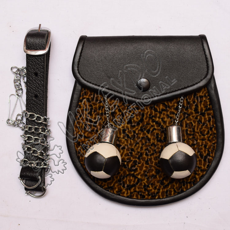 Tiger Skin Football Tassel Sports Wear Sporran