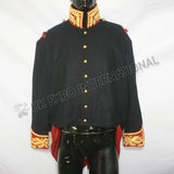 French Dark Blue Military Gold Bullion Embroidery Jacket