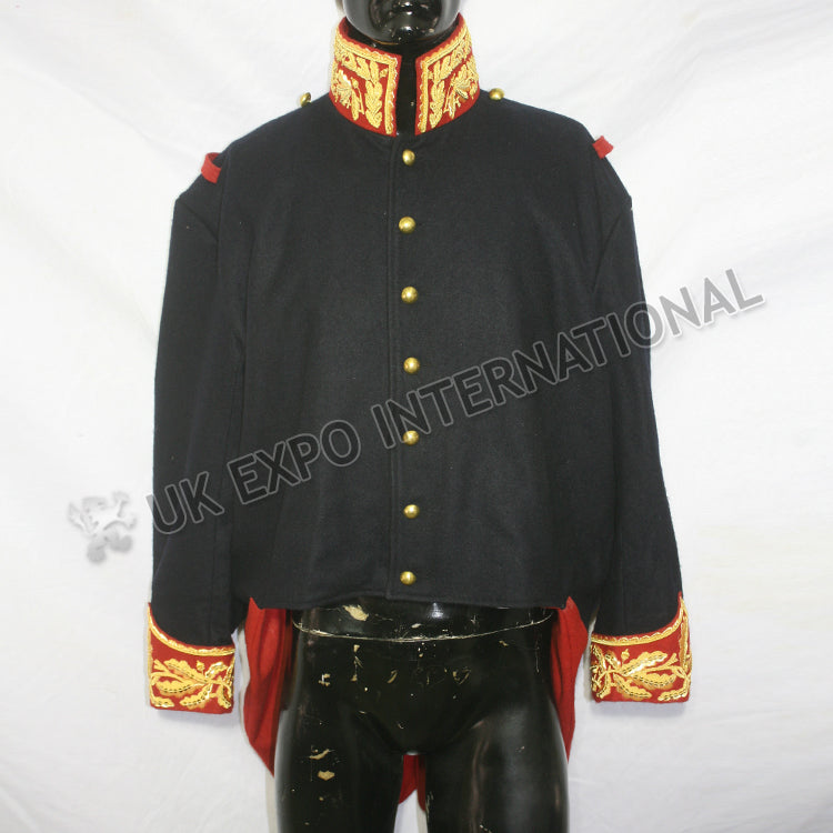French Dark Blue Military Gold Bullion Embroidery Jacket
