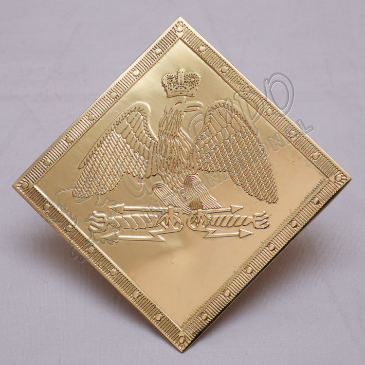 French Grenadier Shako 1804 Hussars Regiment Brass Plate