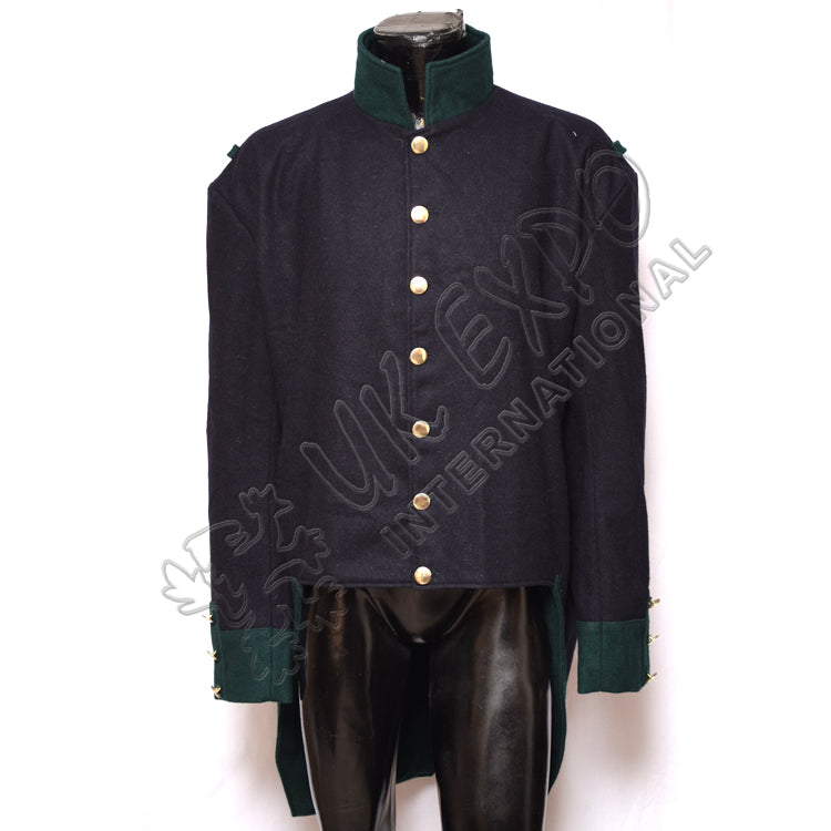 French Habit Dark Blue Wool Coat