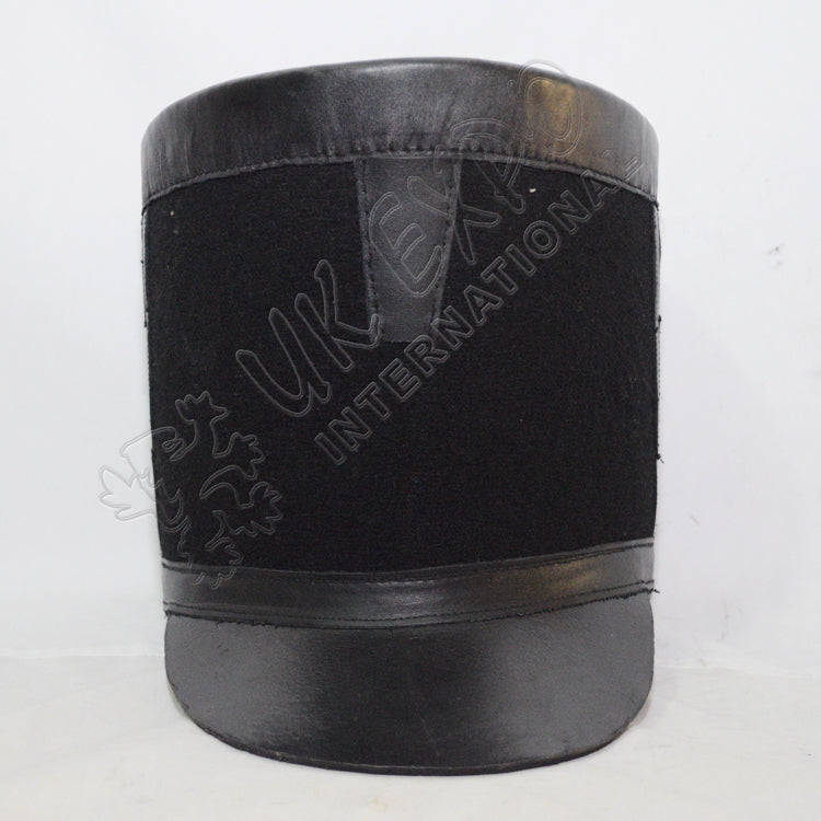 French Curved Shape Black Shako Hat