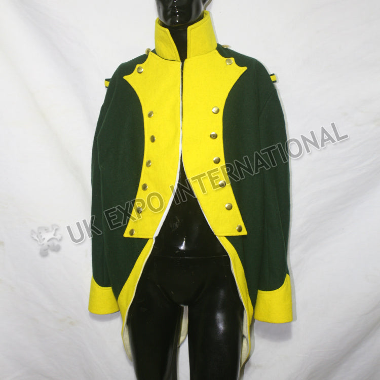 French Spanish Dark Green Military Uniform Coat