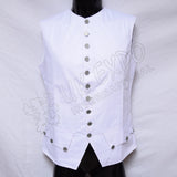 French White Cotton Vest