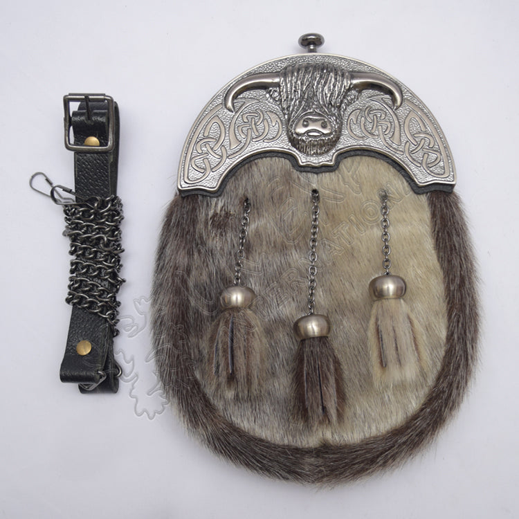 Ox Cantle Seal Skin Sporran