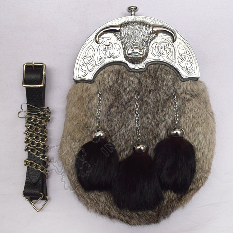 Rabbit Fur Ox Cantle Sporran