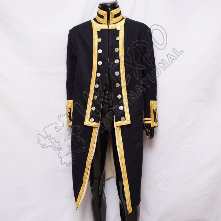 Vice Admiral Nelson Dark Blue Gold Braid Military Officer Uniform Coat