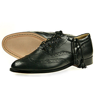 Thistle Brand Black Ghillie Brogue Shoes