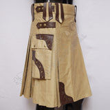 Gladiator Men Khaki Utility Kilt