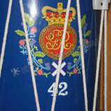42nd British Drum Blue and Red