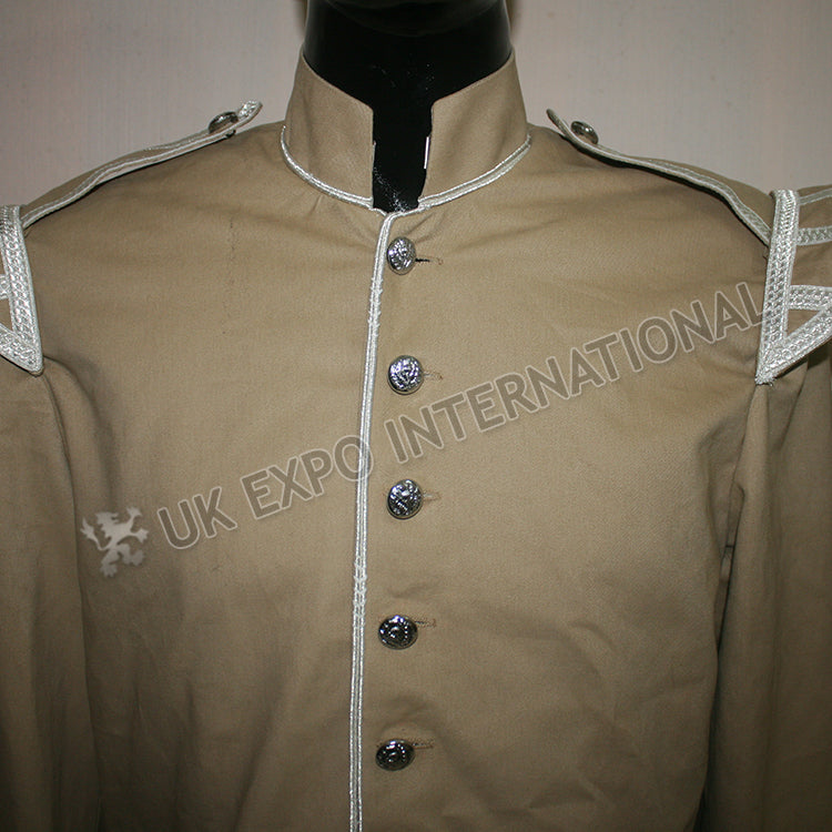 Khaki Doublet Silver Braid With Thistle Buttons