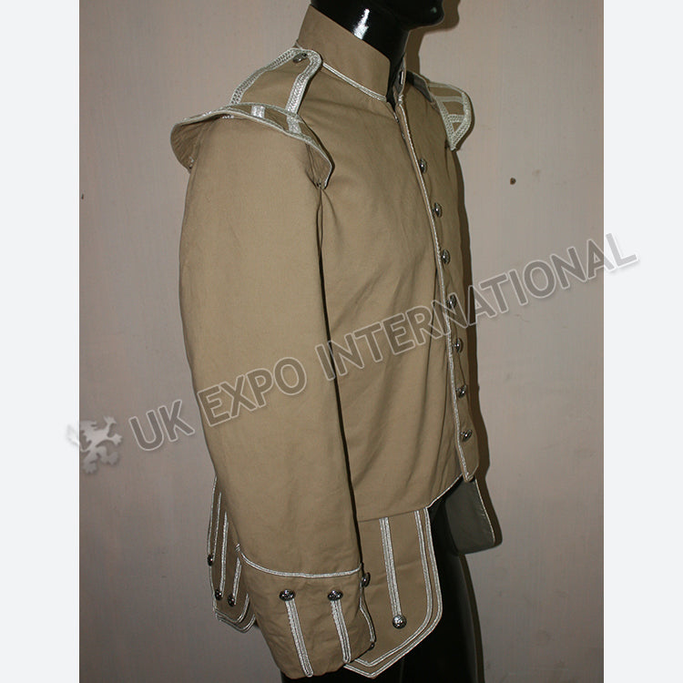Khaki Doublet Silver Braid With Thistle Buttons
