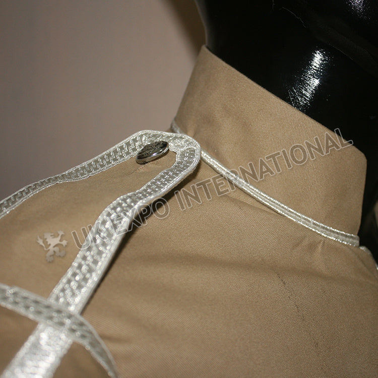 Khaki Doublet Silver Braid With Thistle Buttons
