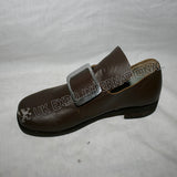 Civil War Colonial Buckle Brown Shoes
