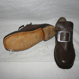 Civil War Colonial Buckle Brown Shoes
