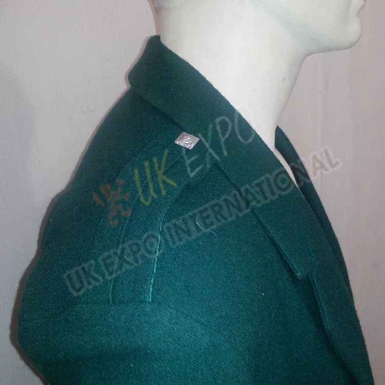 Dark Green Wool Argyle Jacket