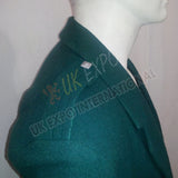 Dark Green Wool Argyle Jacket