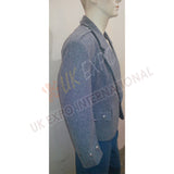 Gray Wool Argyle Jacket