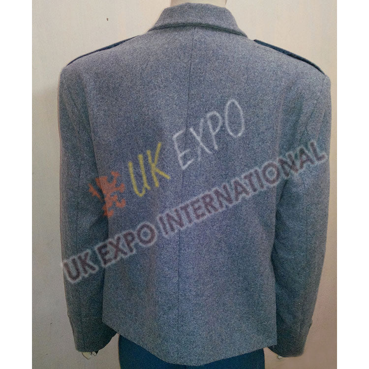 Gray Wool Argyle Jacket