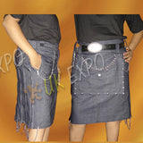 Ladies Blue Denim Jeans Kilt