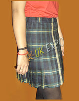 Round Pleated Girls School Skirt