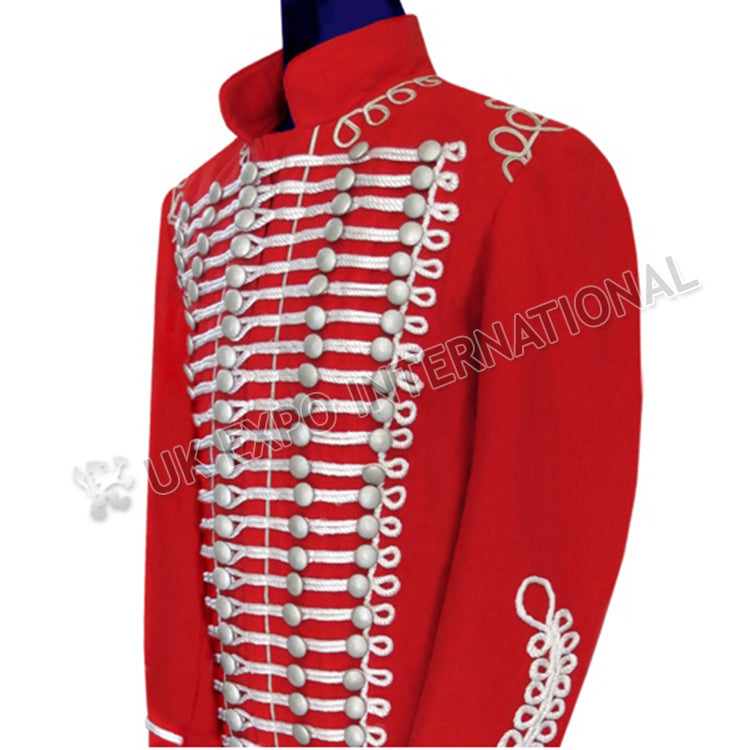 Red Military Parade Band Jacket