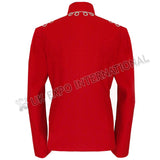 Red Military Parade Band Jacket