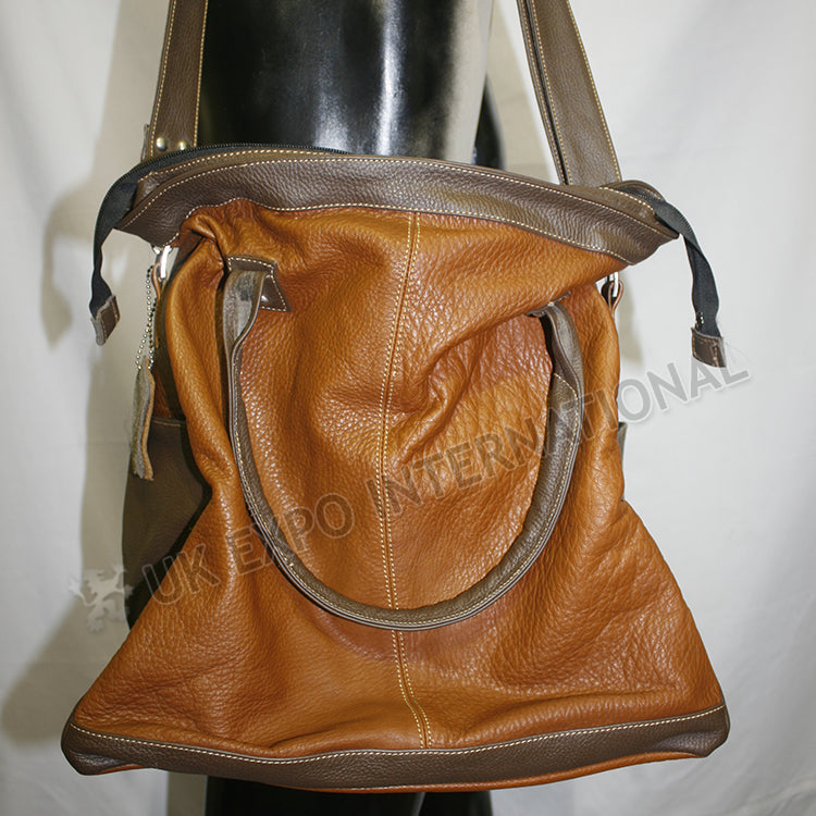 Teen Age Laptop Brown Leather Bag