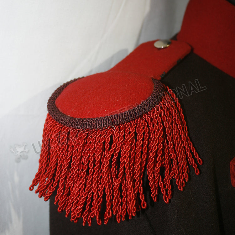 European Dark Brown Military Uniform Coat