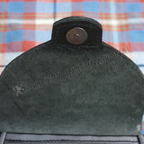 Celtic Double Embossed Black Leather Sporran