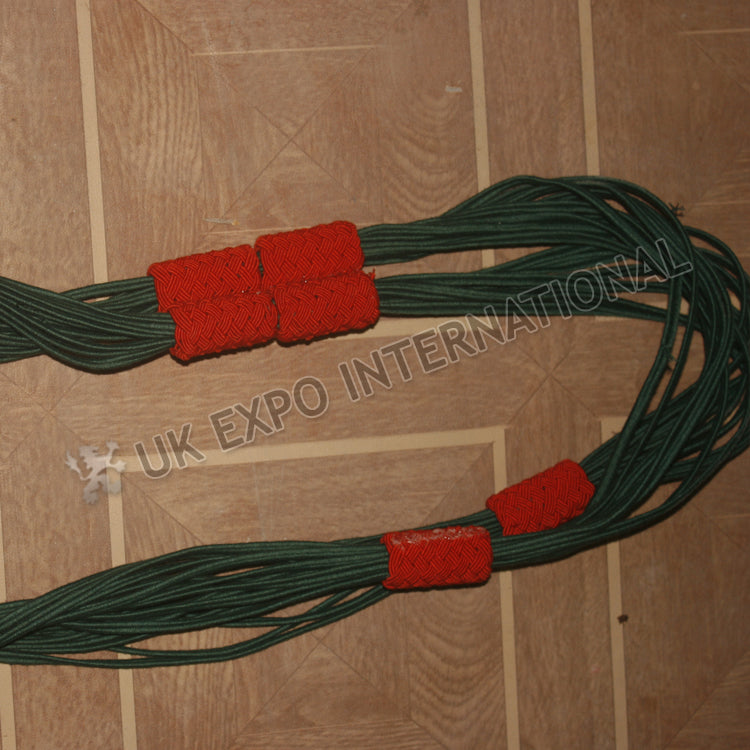 Red Dark Green Cavalry Hussar Barrel Sash