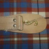 Civil War Natural Leather Snake Buckle Waist Belt