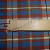 Civil War Natural Leather Snake Buckle Waist Belt