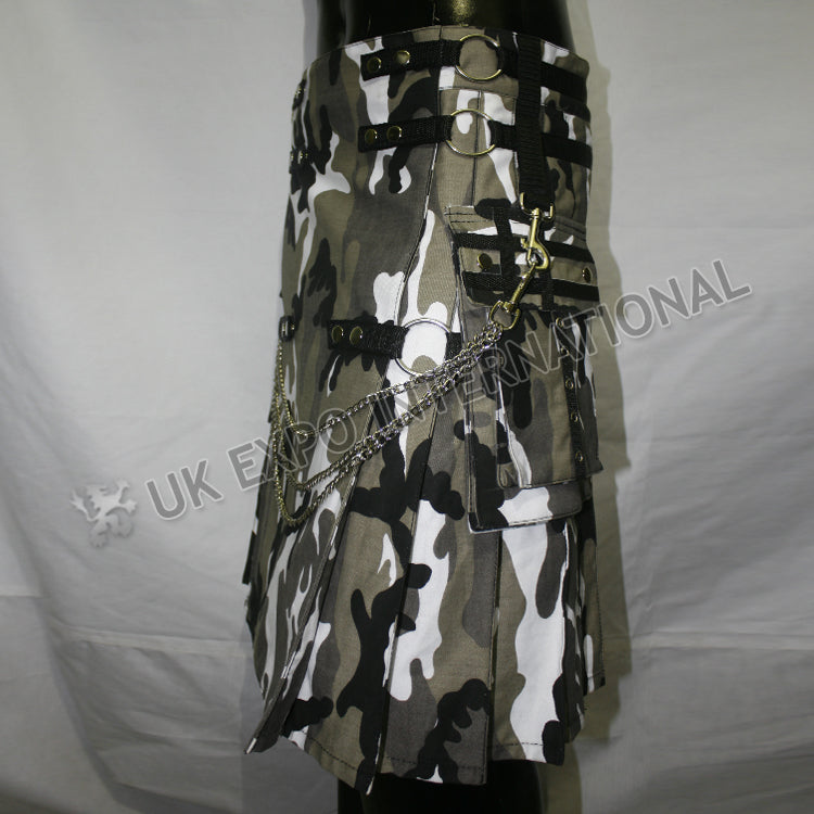 Urban Camouflage Sports Casual Utility Kilt
