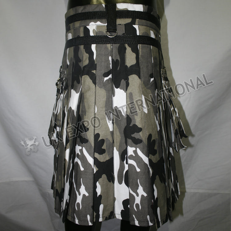 Urban Camouflage Sports Casual Utility Kilt