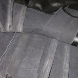 Black Real Leather Utility Kilt