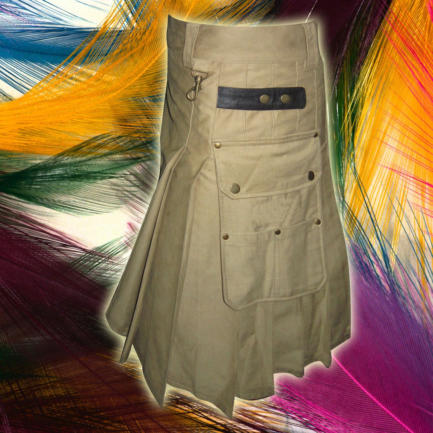 Laser Khaki Utility Kilt