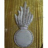 Red Gold Bullion Epaulettes White Grenade Badge Hand Embroidery Gold Fringe Military Shoulder Boards
