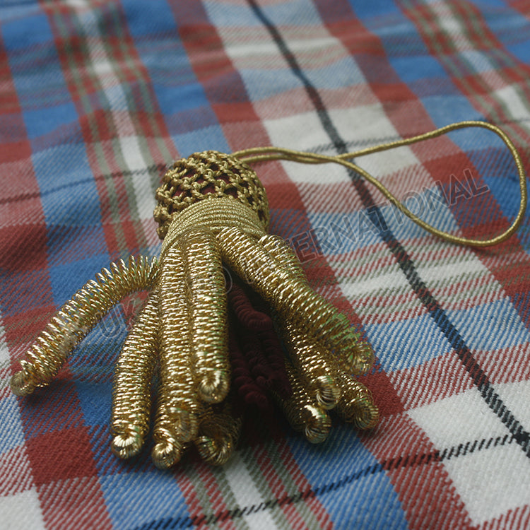 Hand Made French Gold Bullion Tassel Small Fringes