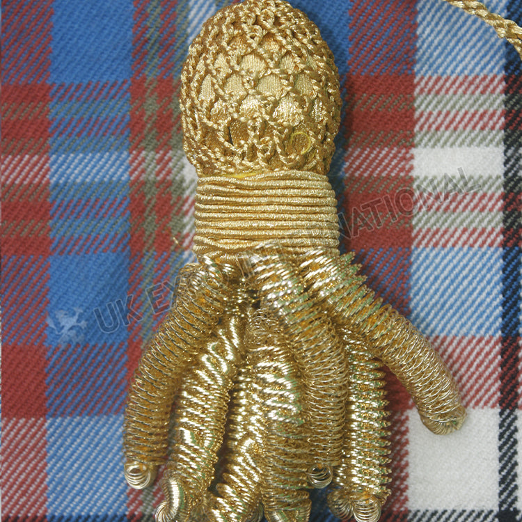Hand Made French Gold Bullion Tassel Small Fringes