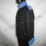 Black Wool Hussar Style Military Blazer