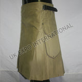 Scottish Modern Khaki Utility Kilt