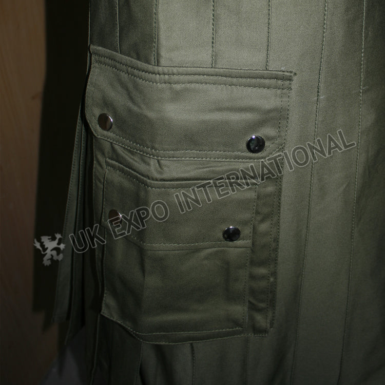 Dark Olive Heavy Canvas Utility Kilt
