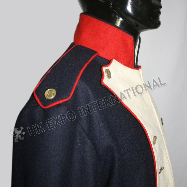 French Habit 1808 Dark Blue Military Coat