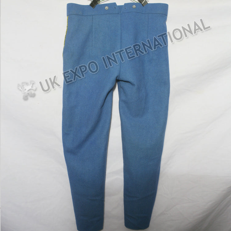 Sky Blue Color Pant with Yellow Braid
